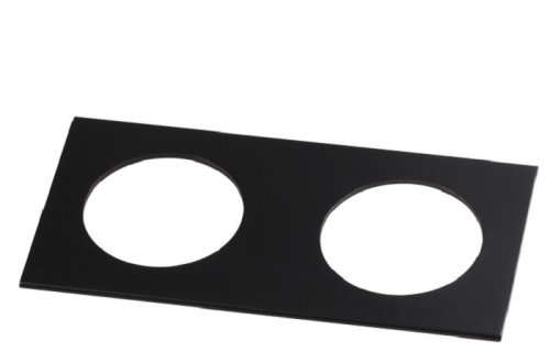 Рамка декоративная двухместная для светильников Novotech Metis Черный матовый картинка 